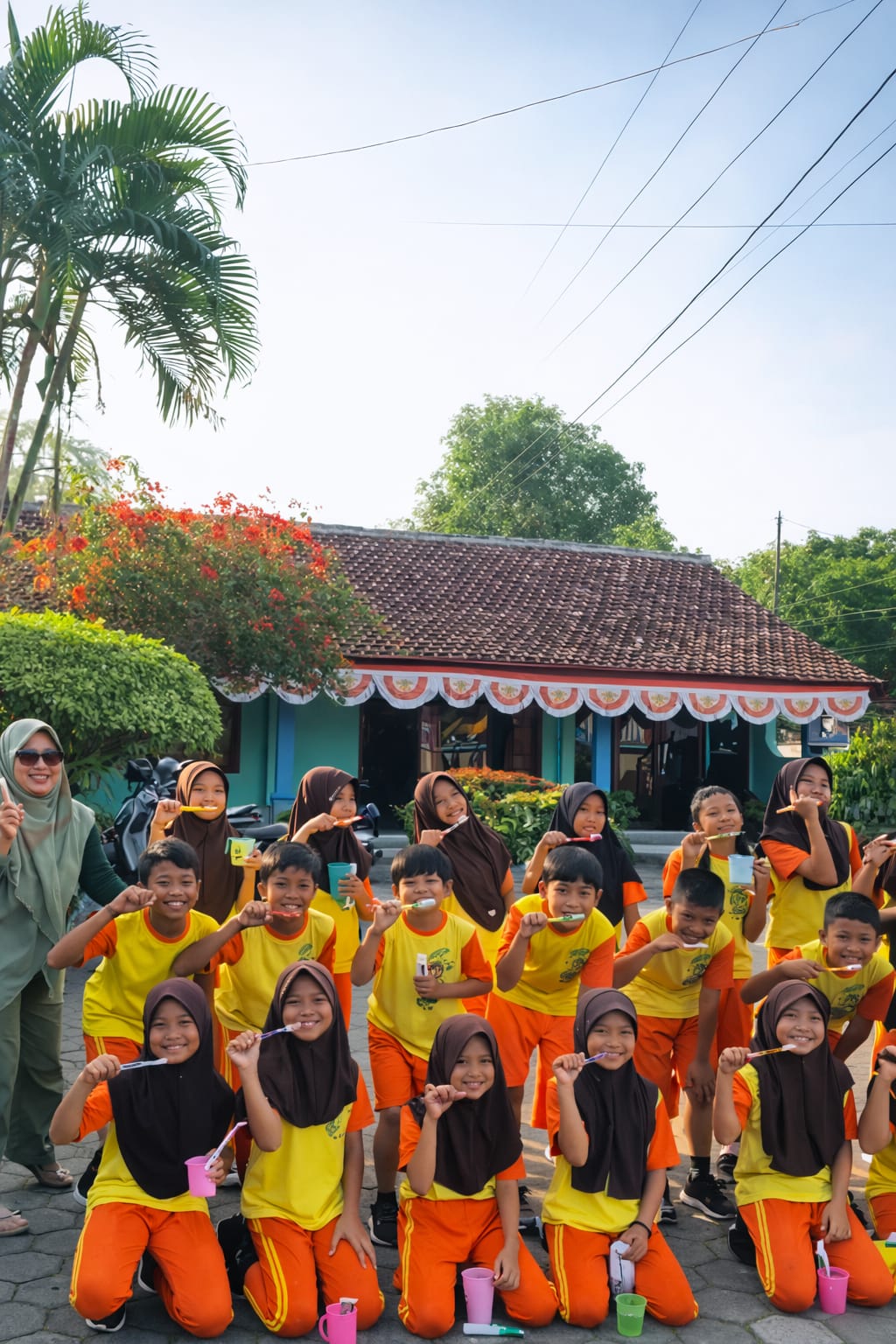 Kegiatan Sikat Gigi Bersama & Pemeriksaan Gigi